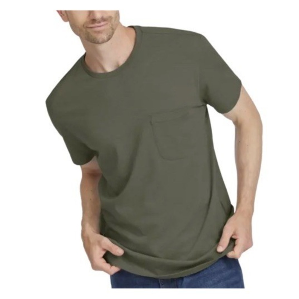 ALLBIRDS Soft Merino Organic Cotton Olive‎ Tee NWT size L